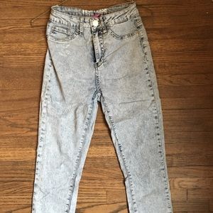 Acid-wash Jeggings